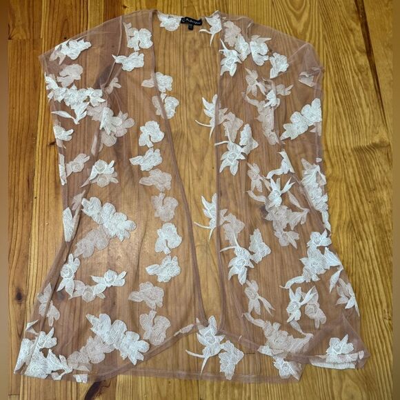 For Love and Lemons Orchids Kimono ONE SIZE Floral - Picture 5 of 9